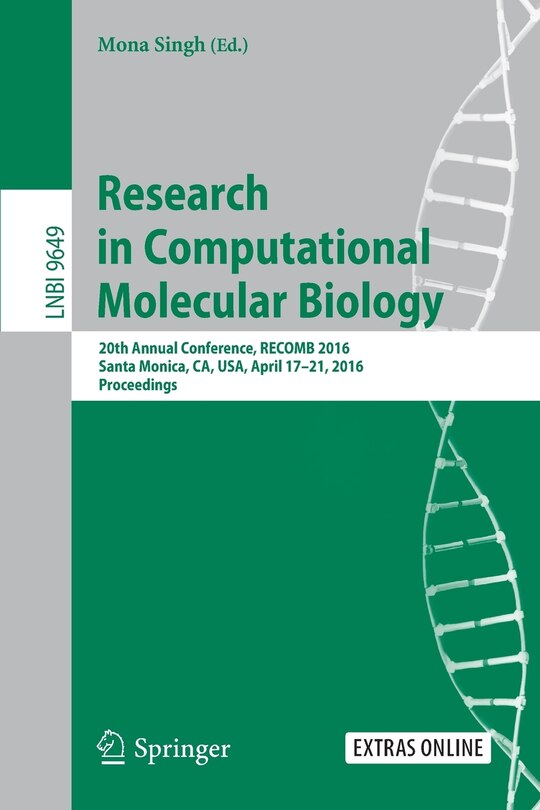 Front cover_Research In Computational Molecular Biology