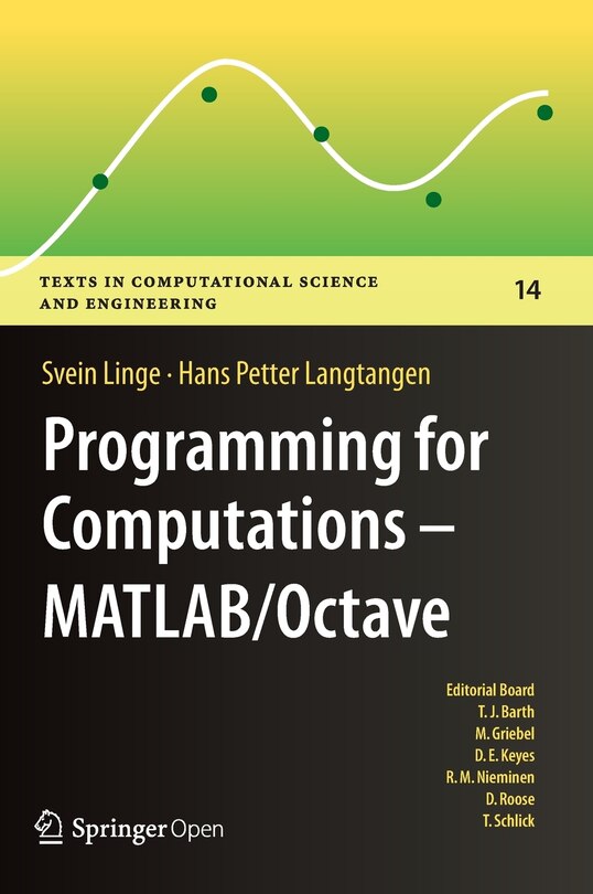 Front cover_Programming For Computations - Matlab/octave