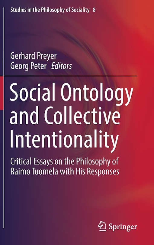 Front cover_Social Ontology And Collective Intentionality