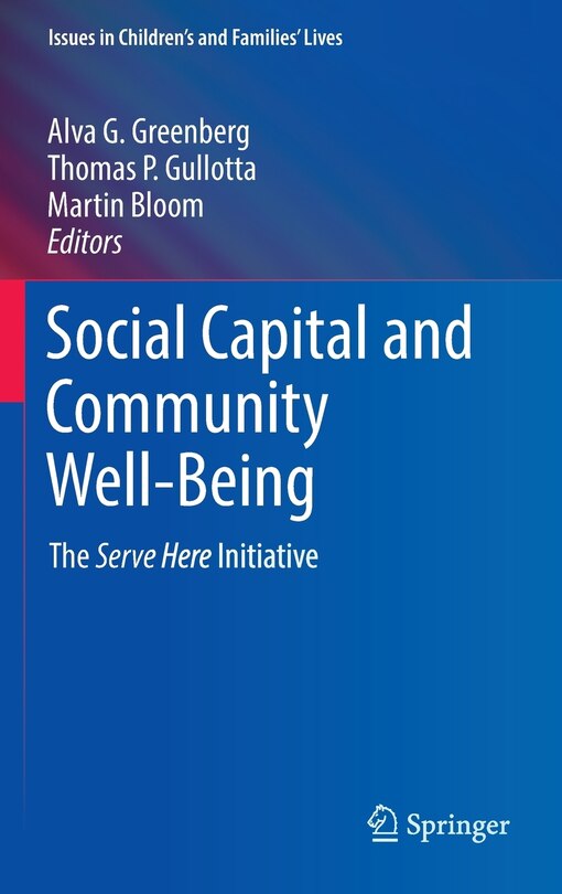 Front cover_Social Capital And Community Well-being