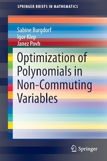 Couverture_Optimization Of Polynomials In Non-commuting Variables