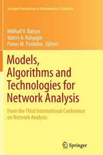 Front cover_Models, Algorithms And Technologies For Network Analysis