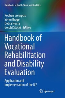 Couverture_Handbook Of Vocational Rehabilitation And Disability Evaluation