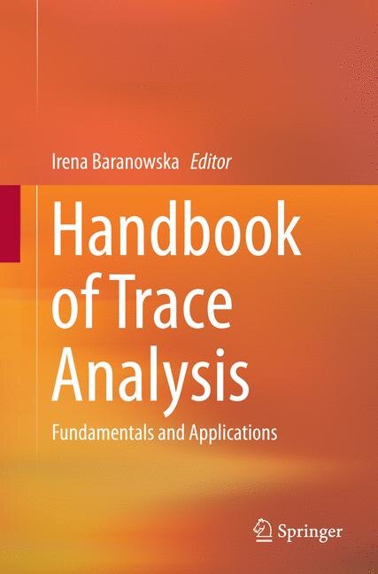 Couverture_Handbook Of Trace Analysis