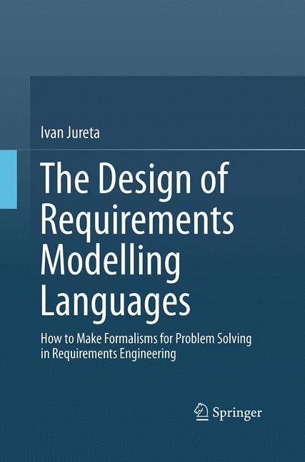 Couverture_The Design Of Requirements Modelling Languages