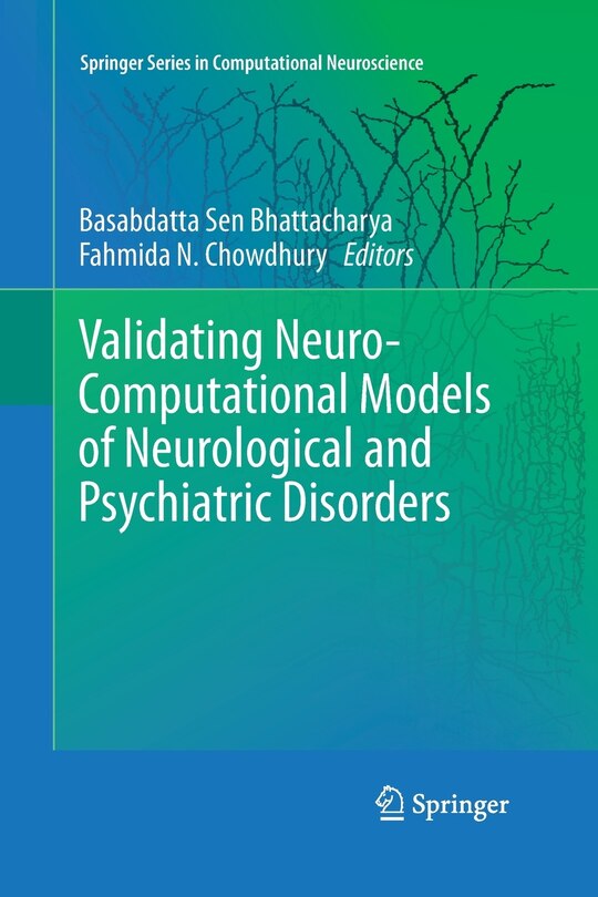 Couverture_Validating Neuro-computational Models Of Neurological And Psychiatric Disorders