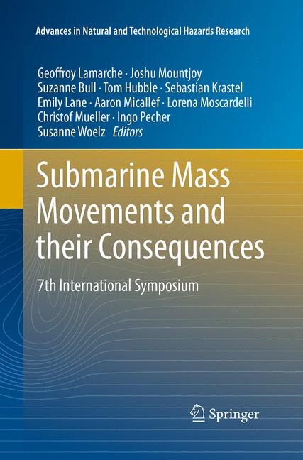 Front cover_Submarine Mass Movements And Their Consequences