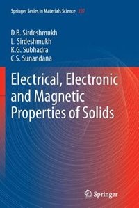 Couverture_Electrical, Electronic And Magnetic Properties Of Solids