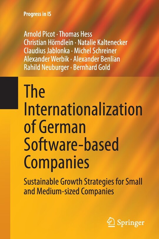 Couverture_The Internationalization Of German Software-based Companies