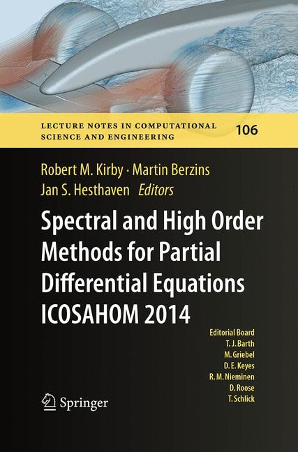 Couverture_Spectral And High Order Methods For Partial Differential Equations Icosahom 2014