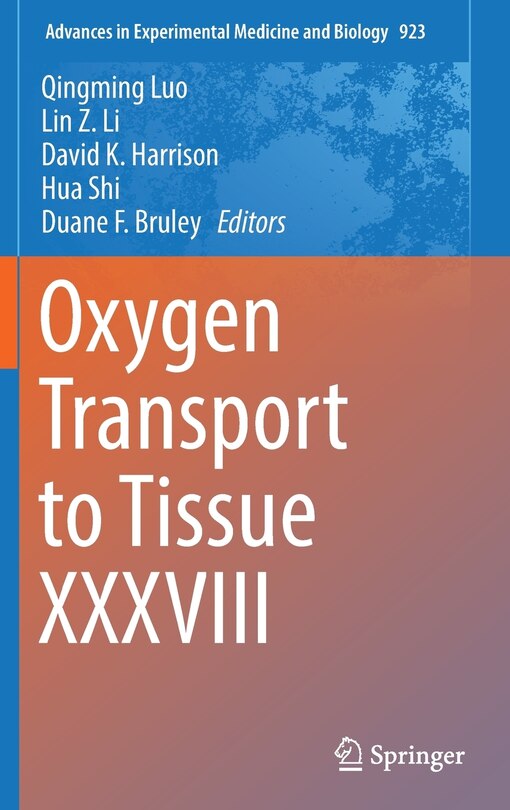 Front cover_Oxygen Transport To Tissue Xxxviii
