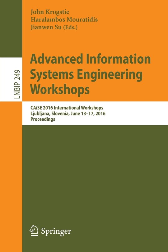 Couverture_Advanced Information Systems Engineering Workshops