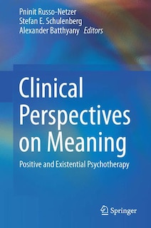 Front cover_Clinical Perspectives On Meaning
