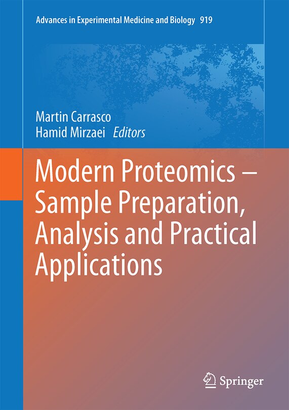 Front cover_Modern Proteomics - Sample Preparation, Analysis And Practical Applications