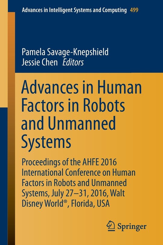 Front cover_Advances in Human Factors in Robots and Unmanned Systems