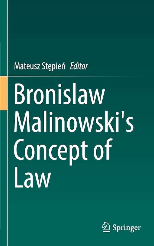 Front cover_Bronislaw Malinowski's Concept Of Law