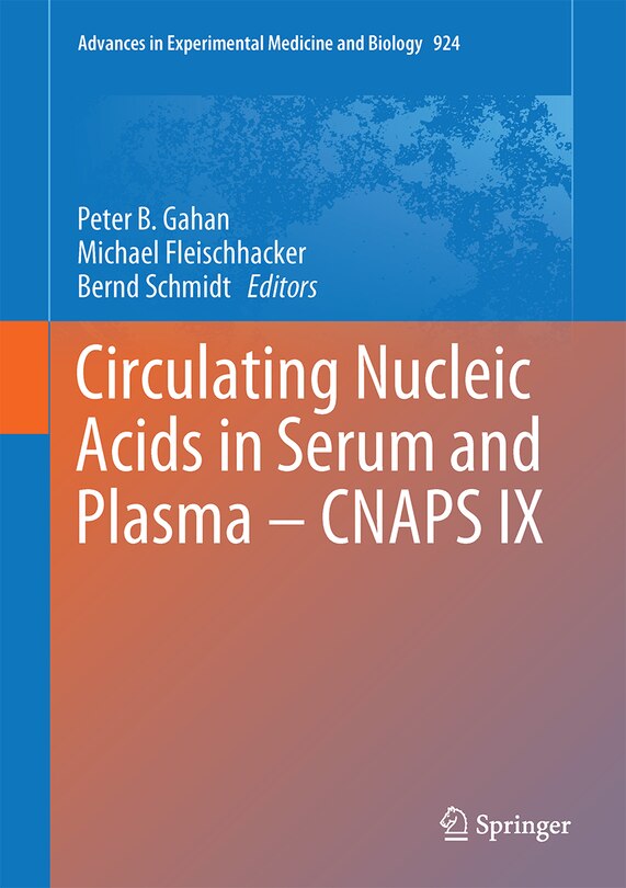 Couverture_Circulating Nucleic Acids In Serum And Plasma - Cnaps Ix