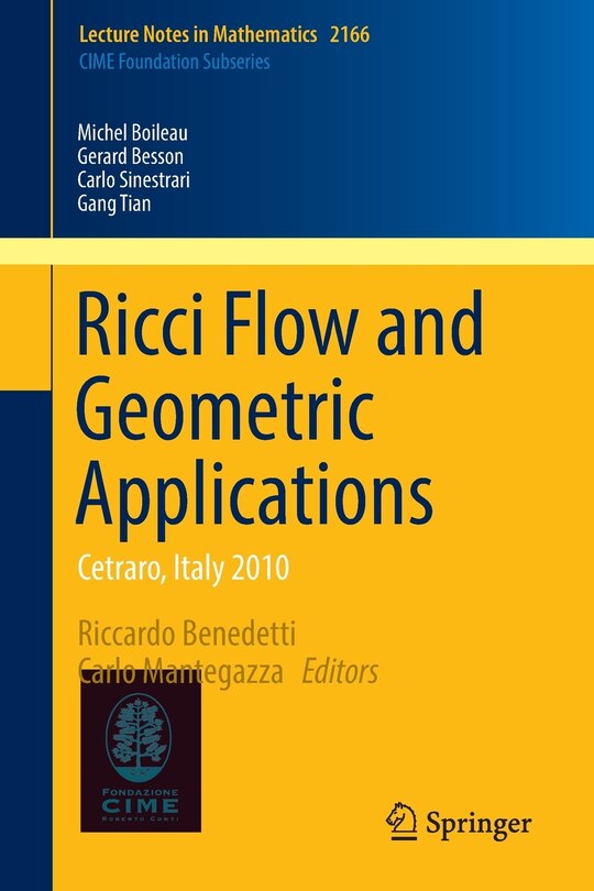 Couverture_Ricci Flow And Geometric Applications