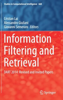 Front cover_Information Filtering And Retrieval