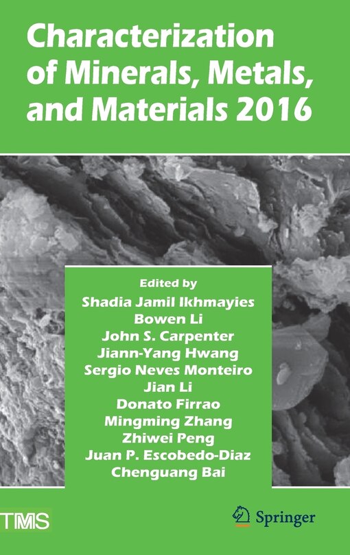 Couverture_Characterization Of Minerals, Metals, And Materials 2016