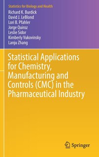 Couverture_statistical Applications For Chemistry, Manufacturing And Controls (cmc) In The Pharmaceutical Industry