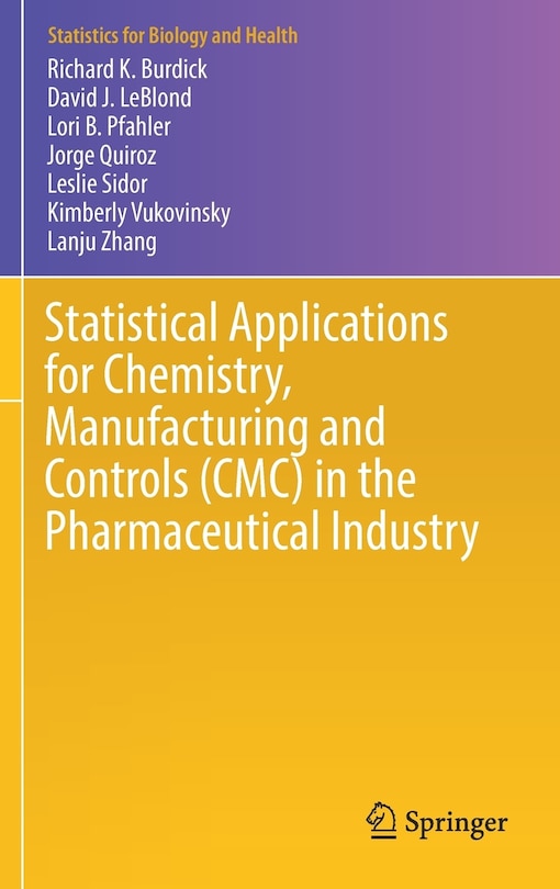 Couverture_statistical Applications For Chemistry, Manufacturing And Controls (cmc) In The Pharmaceutical Industry
