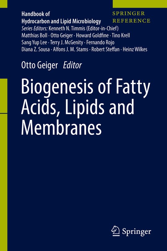 Couverture_Biogenesis Of Fatty Acids, Lipids And Membranes