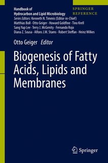 Couverture_Biogenesis Of Fatty Acids, Lipids And Membranes