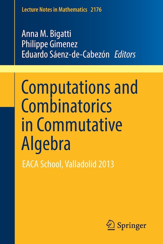 Couverture_Computations And Combinatorics In Commutative Algebra