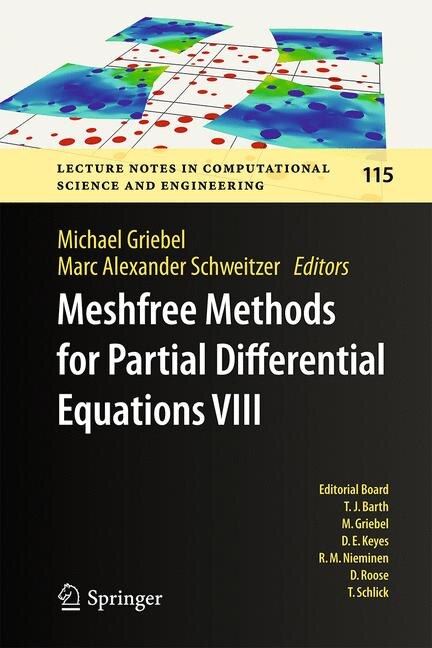 Couverture_Meshfree Methods For Partial Differential Equations Viii