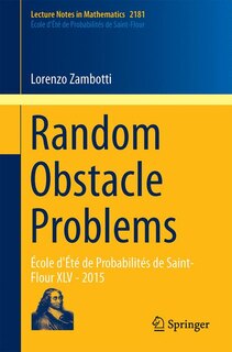 Front cover_Random Obstacle Problems