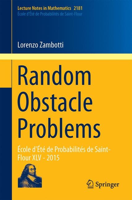 Front cover_Random Obstacle Problems