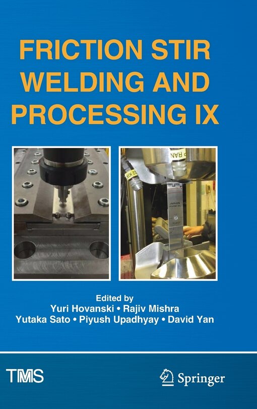 Front cover_Friction Stir Welding And Processing Ix