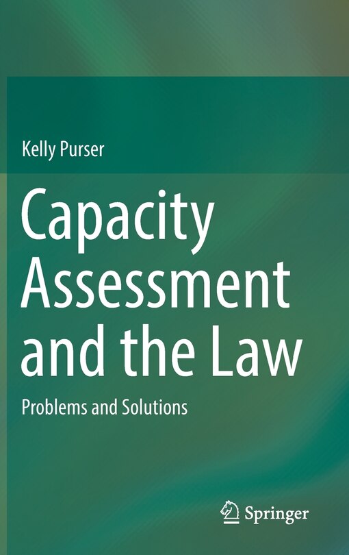 Front cover_Capacity Assessment And The Law