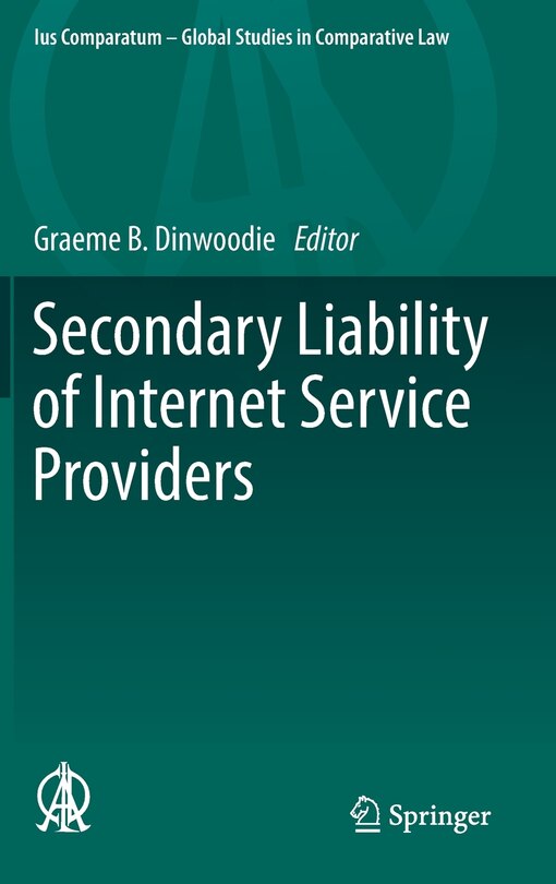 Couverture_Secondary Liability Of Internet Service Providers