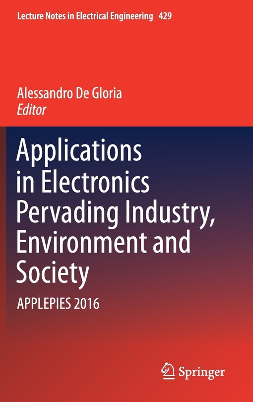 Front cover_Applications In Electronics Pervading Industry, Environment And Society