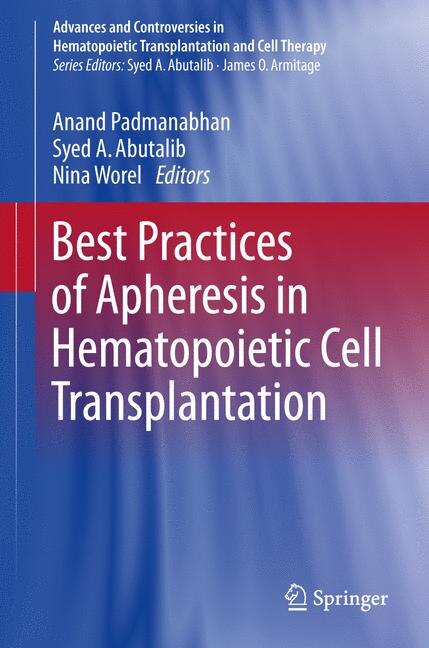 Couverture_Best Practices Of Apheresis In Hematopoietic Cell Transplantation