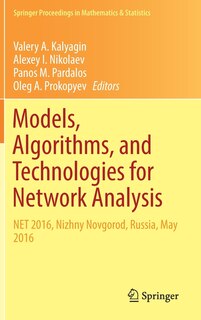 Front cover_Models, Algorithms, And Technologies For Network Analysis