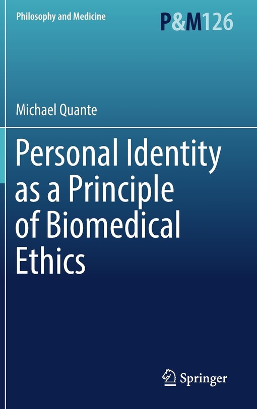 Couverture_Personal Identity As A Principle Of Biomedical Ethics
