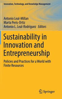 Couverture_Sustainability In Innovation And Entrepreneurship