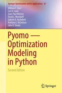 Front cover_Pyomo - Optimization Modeling In Python