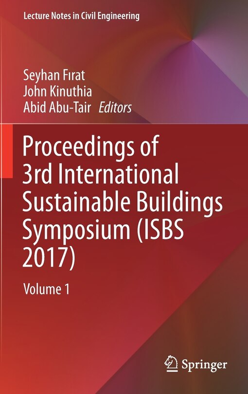 Couverture_Proceedings Of 3rd International Sustainable Buildings Symposium (isbs 2017)