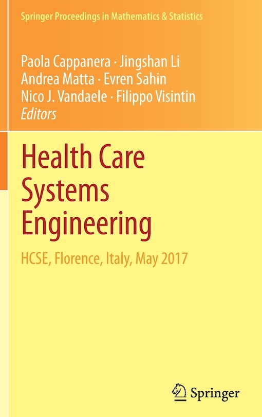 Front cover_Health Care Systems Engineering