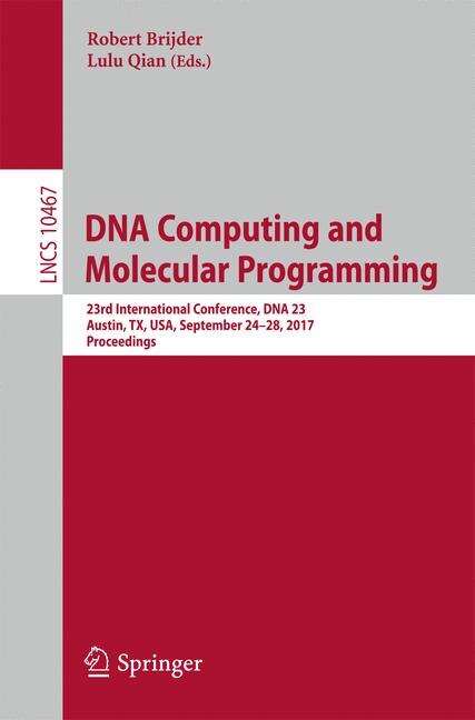 Couverture_Dna Computing And Molecular Programming