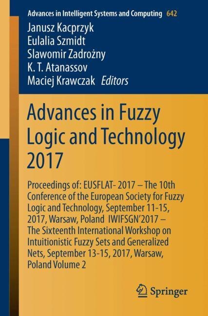 Front cover_Advances in Fuzzy Logic and Technology 2017
