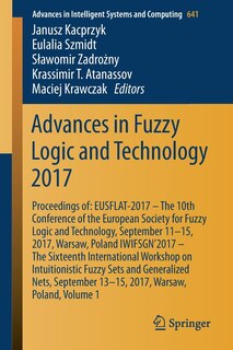 Front cover_Advances in Fuzzy Logic and Technology 2017