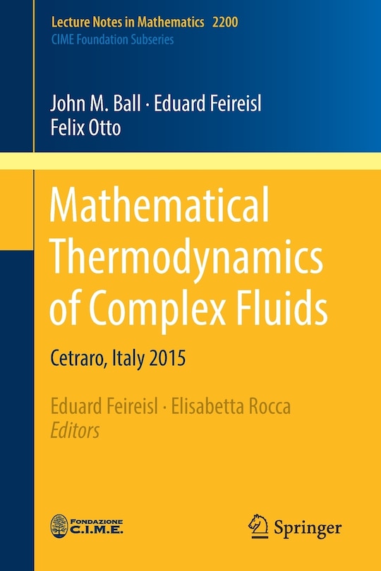 Front cover_Mathematical Thermodynamics Of Complex Fluids