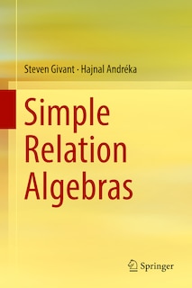 Front cover_Simple Relation Algebras