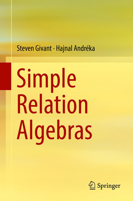 Front cover_Simple Relation Algebras