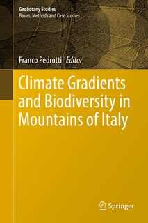 Front cover_Climate Gradients And Biodiversity In Mountains Of Italy
